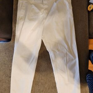 H&M Men's White Regular Fit Coupe Standard Pants
